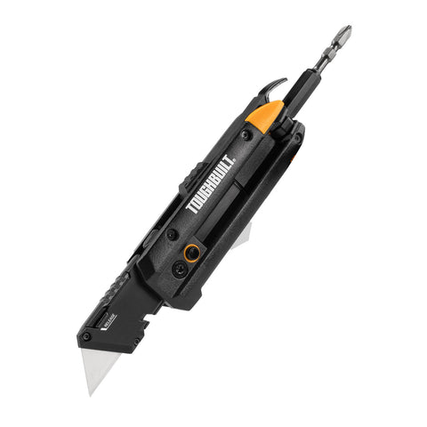 ToughBuilt Electrician's Folding Utility Knife with Bit Driver & Pry Bar