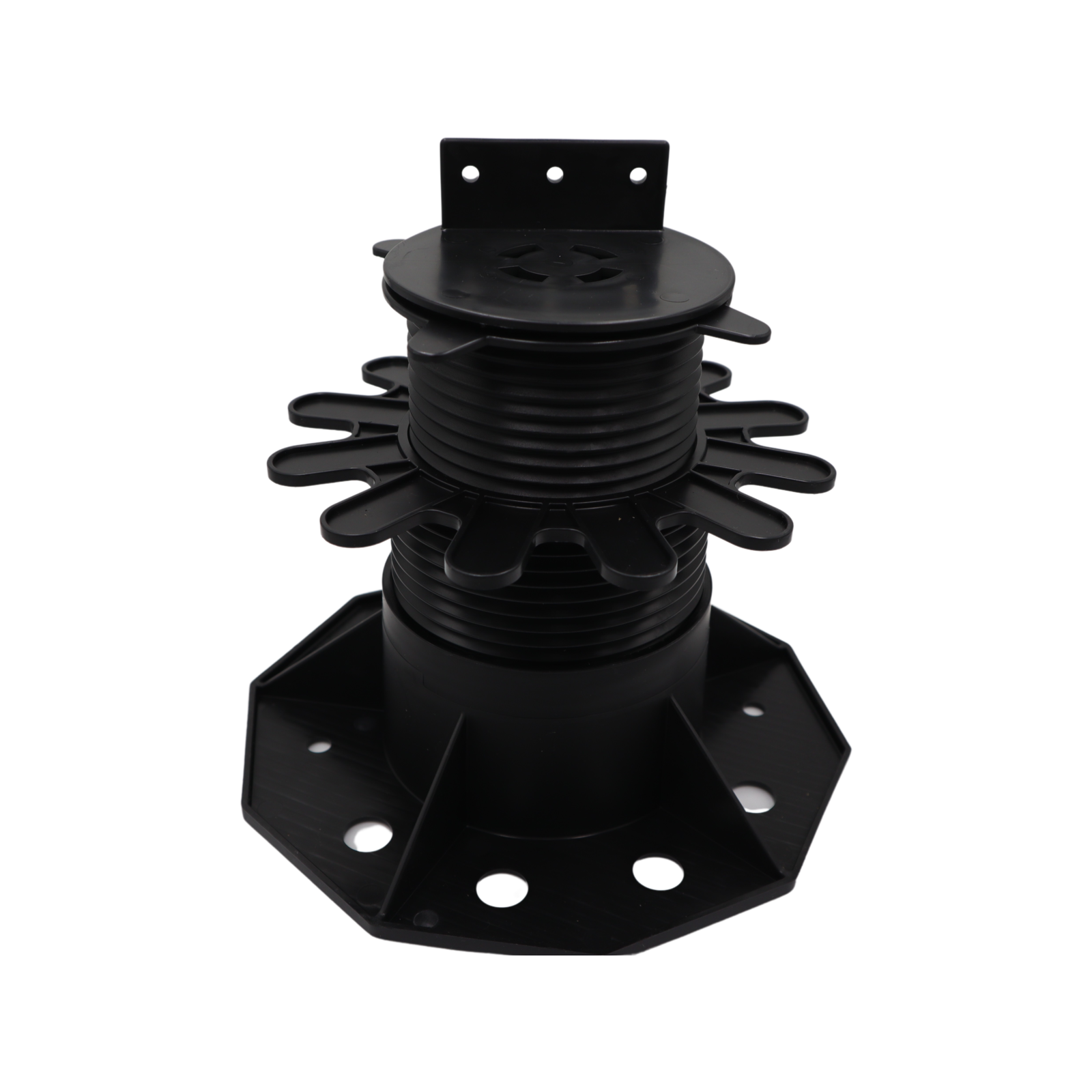 Builders Edge Bigfoot XL Adjustable Pedestal Feet 70-170mm Black Plastic Decking Support