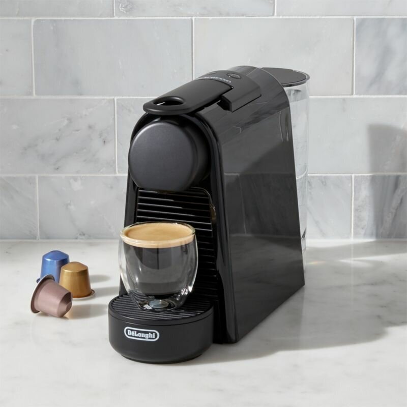 DeLonghi Essenza Mini and Milk Nespresso machine 0.6L - Matte black, Aeroccino milk system - EN85BMAE