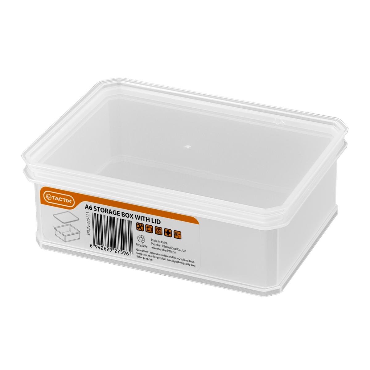 Tactix Small A6 Storage Container - Plastic - Stackable - Durable - SuperSaverAU - view 1