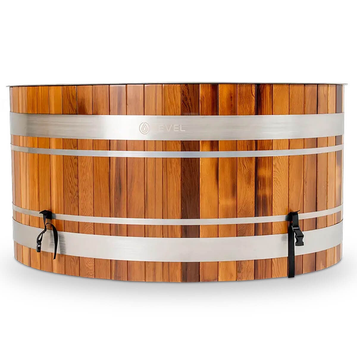 Revel Glacier Premium Solo Cedar Ice Bath with 1HP Chiller Unit - Western Red Cedar Tub - R-ICESOLO-V3