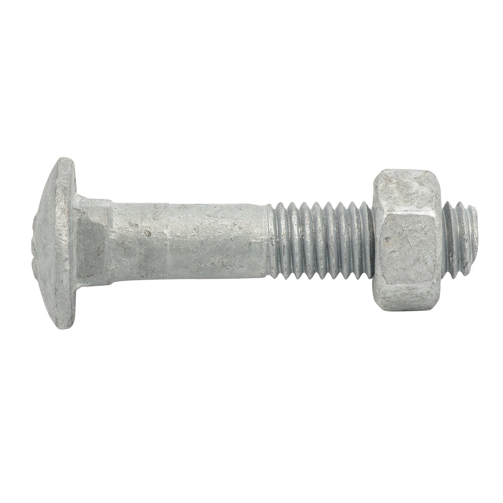 Zenith M10 x 50mm Hot Dip Galvanised Cup Head Bolt and Nut - Each
