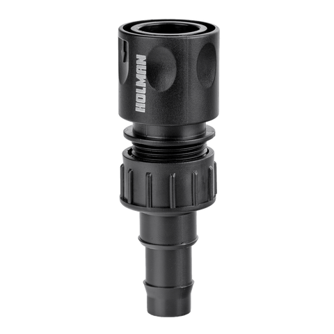 Holman Barbed Snap-On Connector 19mm x 12mm Polyethylene UV Stabilised - SuperSaverAU - view 1