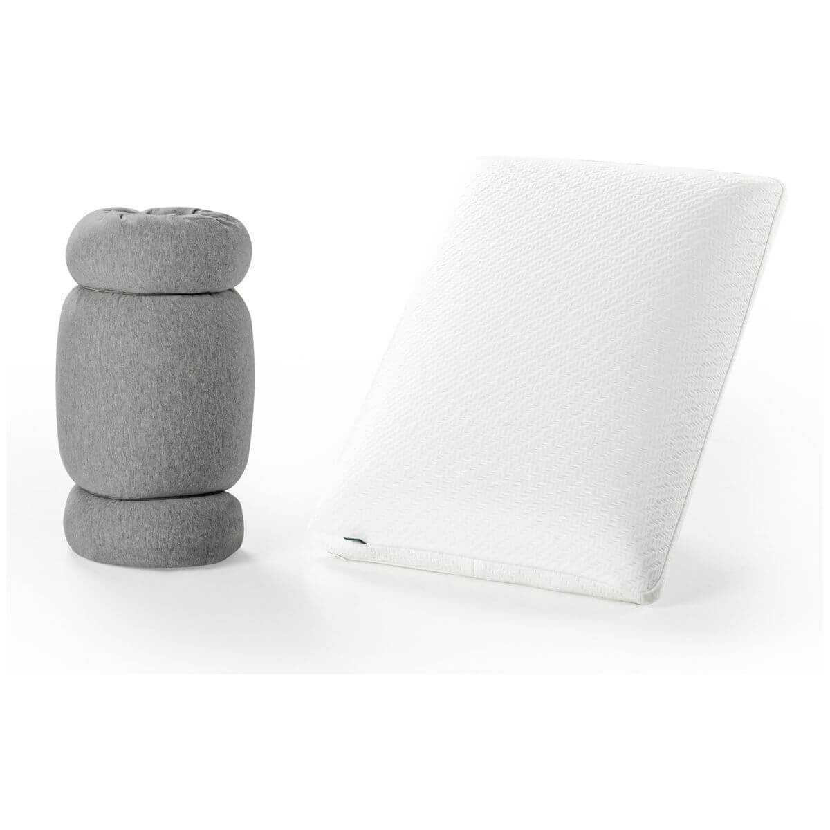 Zinus Green Tea Memory Foam Pillow with Travel Pouch - Charcoal Infused, Cool-Feel Cover - AU-PMPMP1-06S