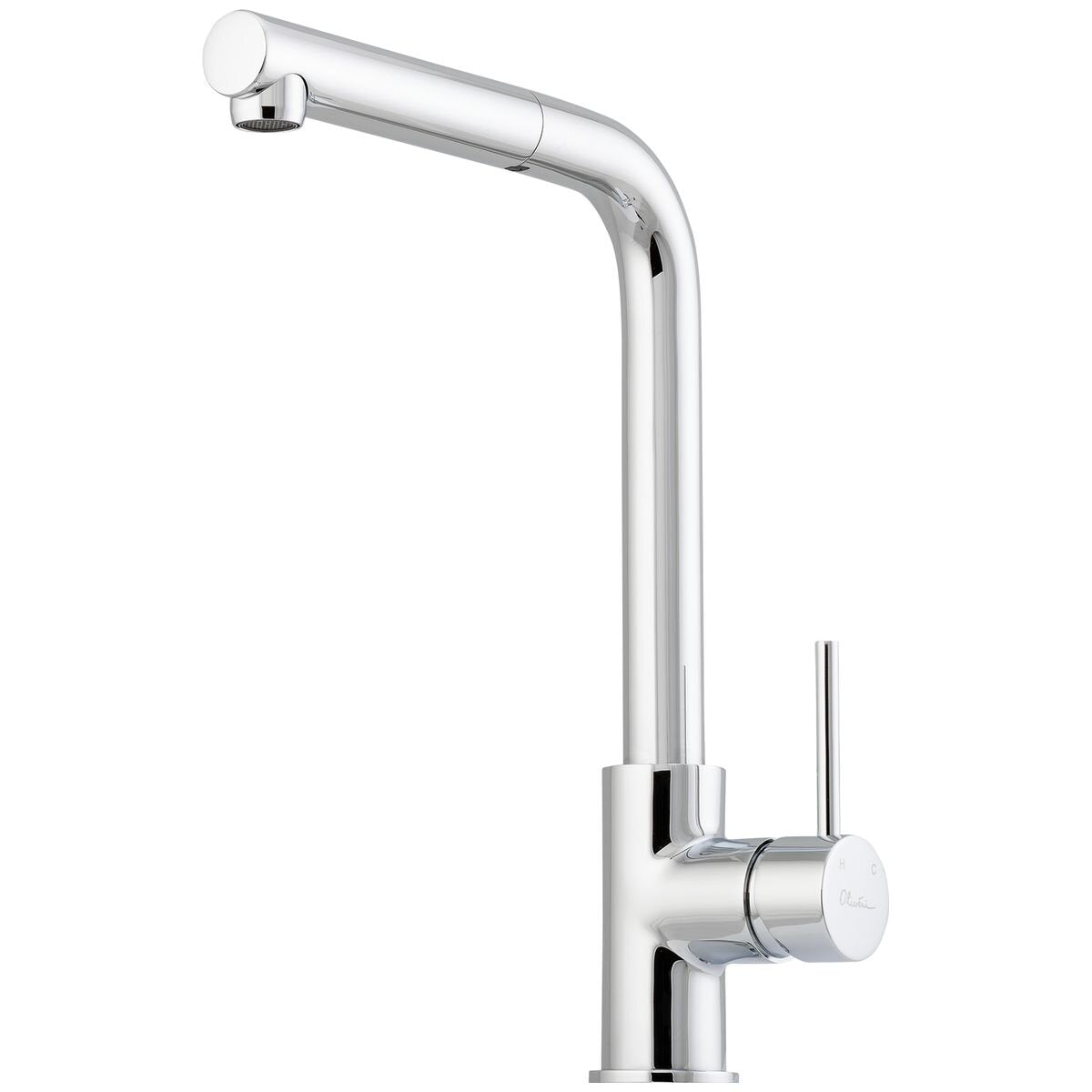 Oliveri Venice pull out right angle mixer tap - Chrome - WELS 5 star - VE570FCR-P