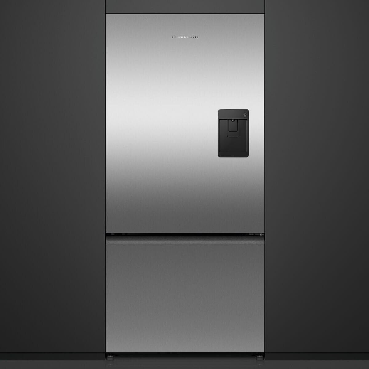 Fisher & Paykel Series 5 515L Bottom Mount Fridge - Ice and Water, Stainless Steel - RF505BRNUX1