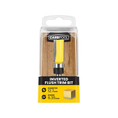 Carbitool 12.7mm TCT Inverted Flush Router Bit - Tungsten Carbide - 1 Pack - SuperSaverAU - view 1