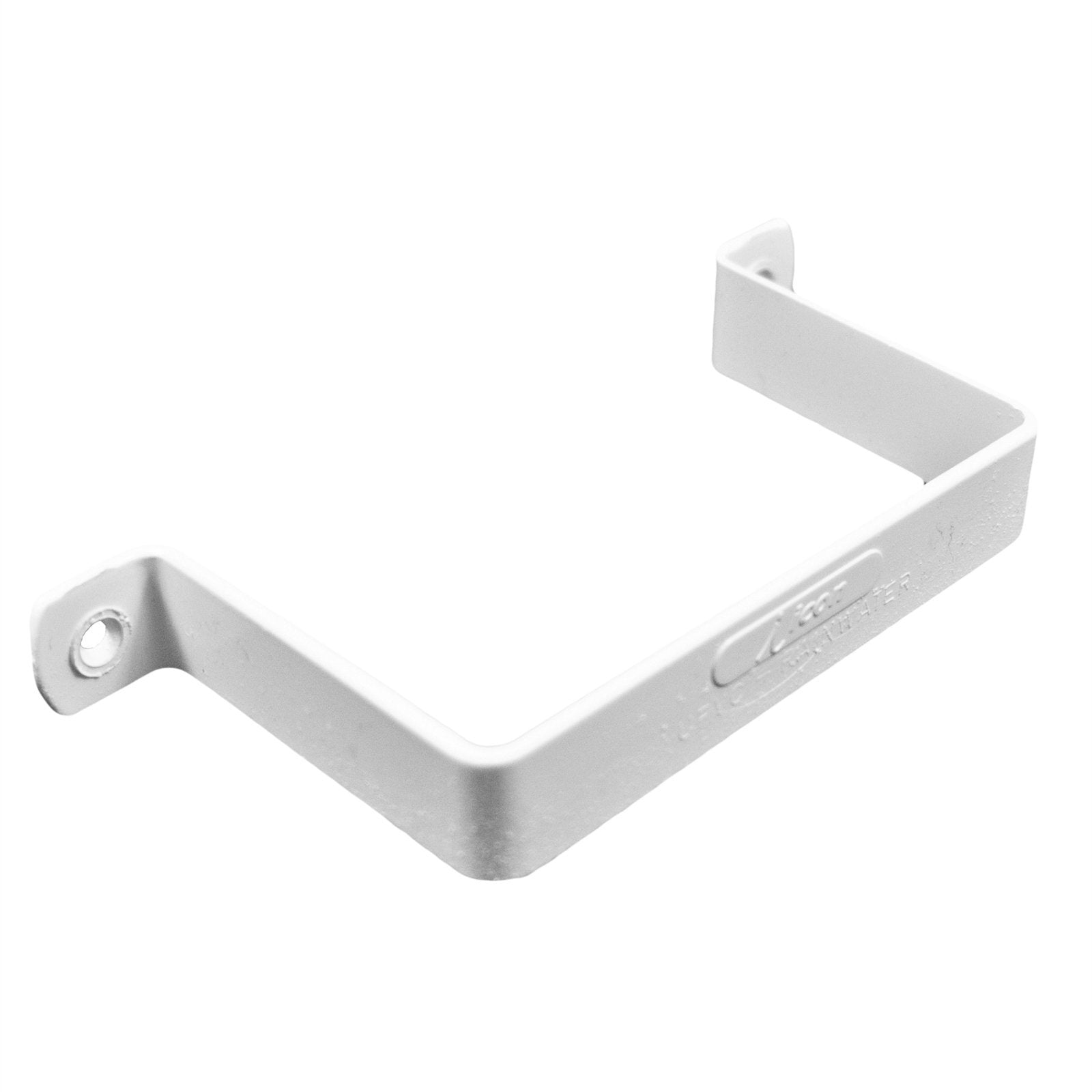 Icon Plastics 100 x 65mm White PVC Saddle Clip