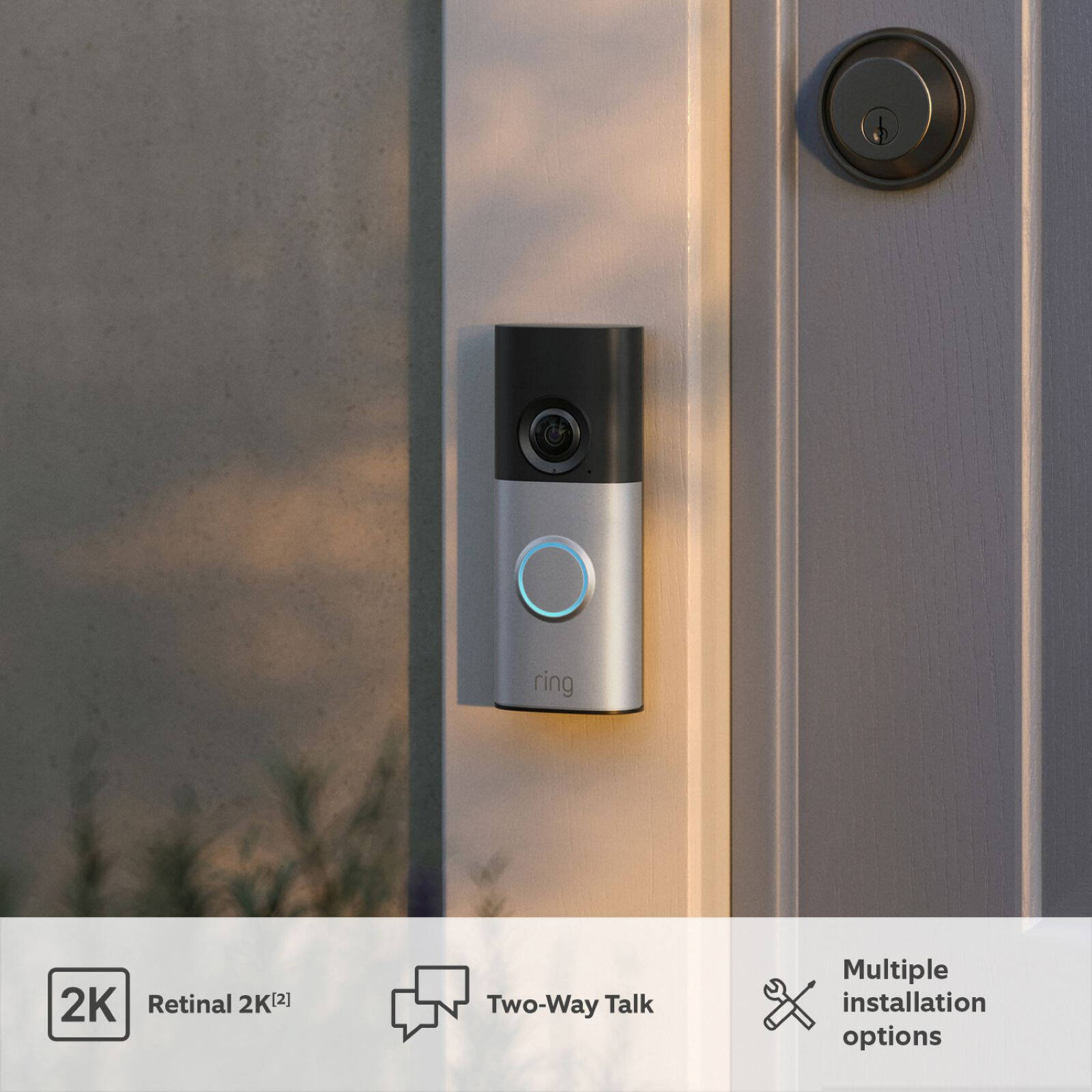 Ring Wired Video Doorbell Plus (2nd Gen) 2K Hardwired (B0F9CTJLFS)