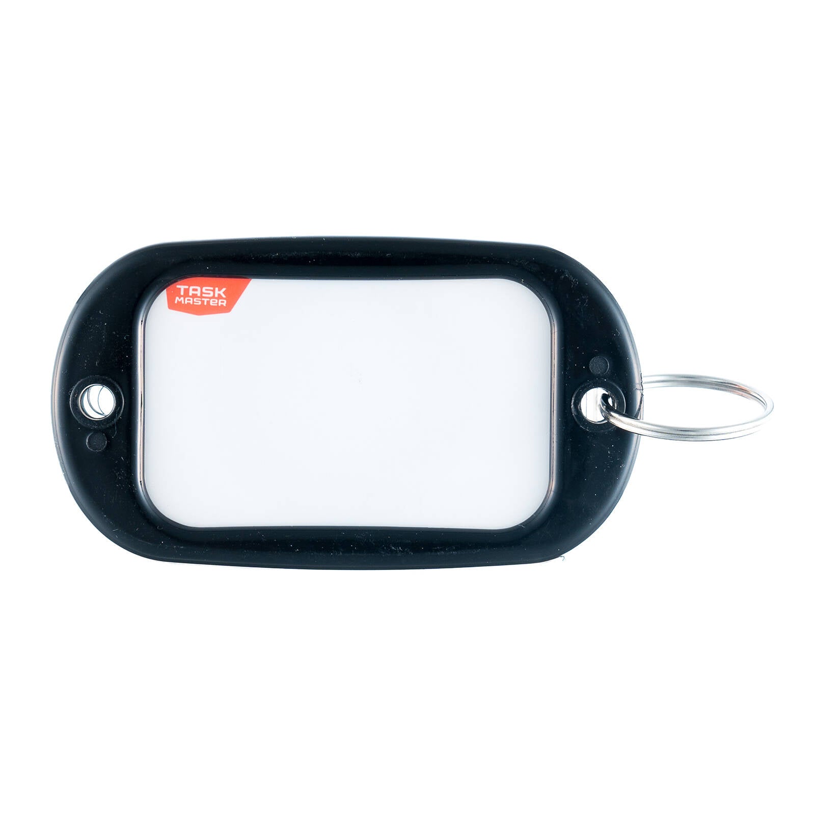Taskmaster Black Extra Large Key Tags with Write-On Window 95 x 56mm - 2 Pack