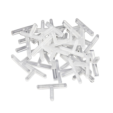 QEP 1.5mm T-Shape Tile Spacers, PVC, 100 Pack, Indoor & Outdoor