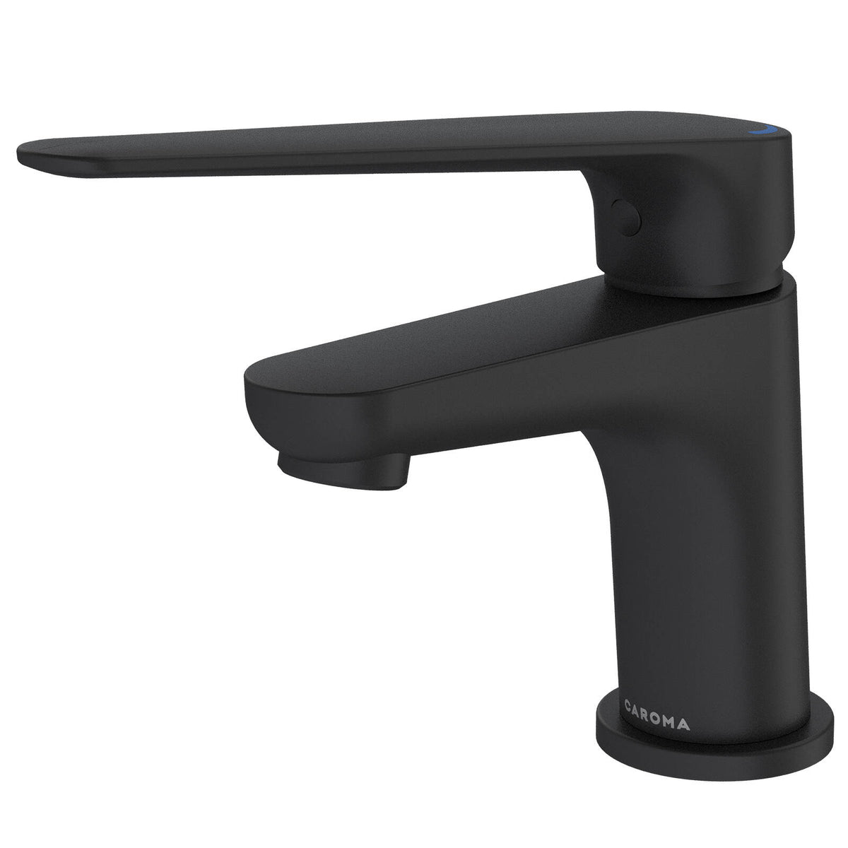 HomeCare by Caroma Black Matte Assistant Living Basin Mixer, 6L/min 5 Star WELS