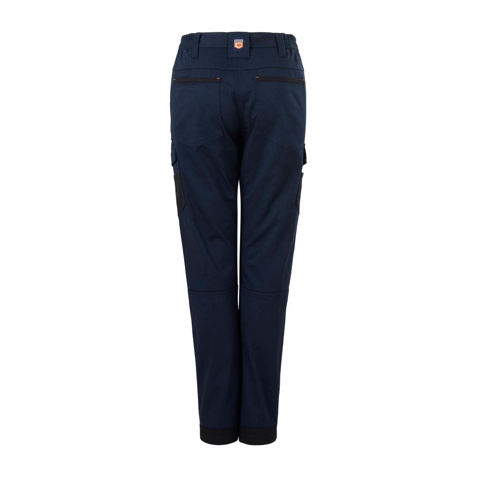Citeco Womens Cotton Stretch Cargo Pant, 245gsm Twill, Navy - Size 10