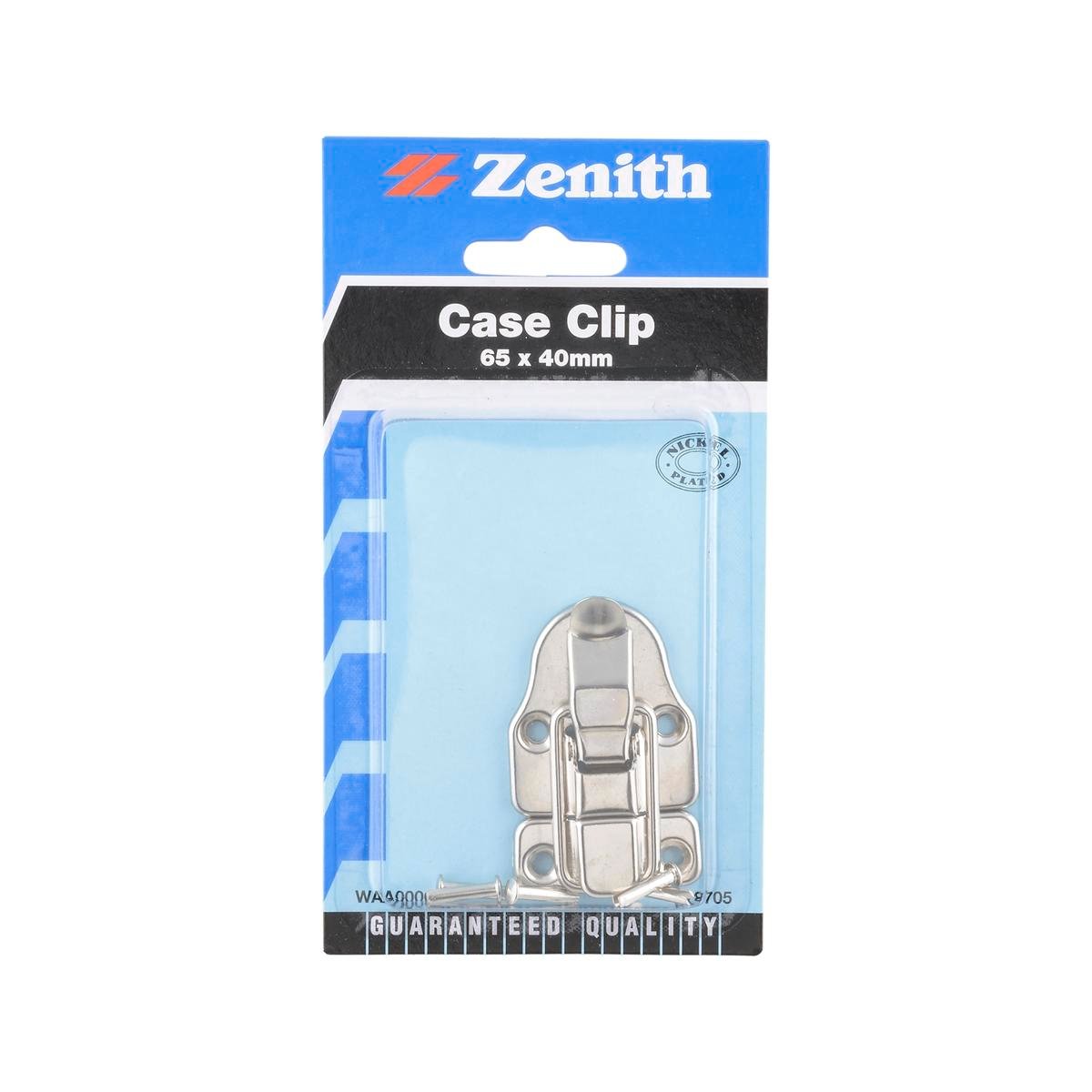 Zenith 65 x 40mm Nickel Plated Suitcase Clip