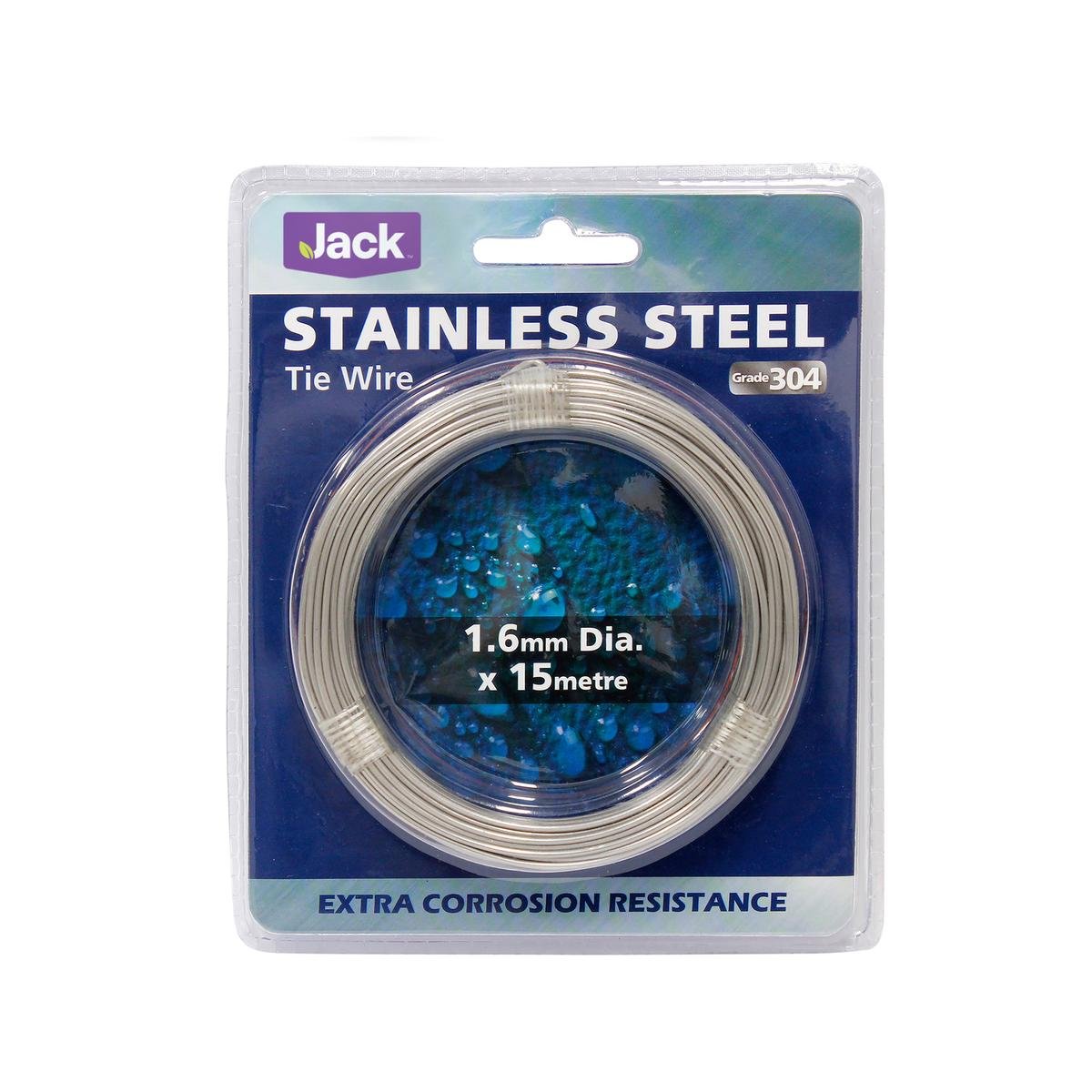 Jack 304 Grade Stainless Steel Tie Wire 1.60mm x 15m