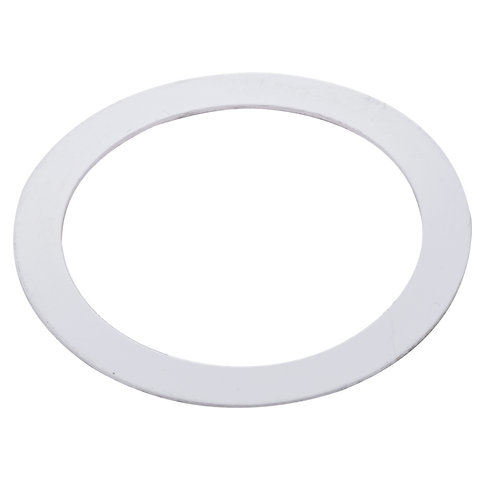 Kinetic 50mm Hole DWV White Round Self-Adhesive Cover Plate, Flat