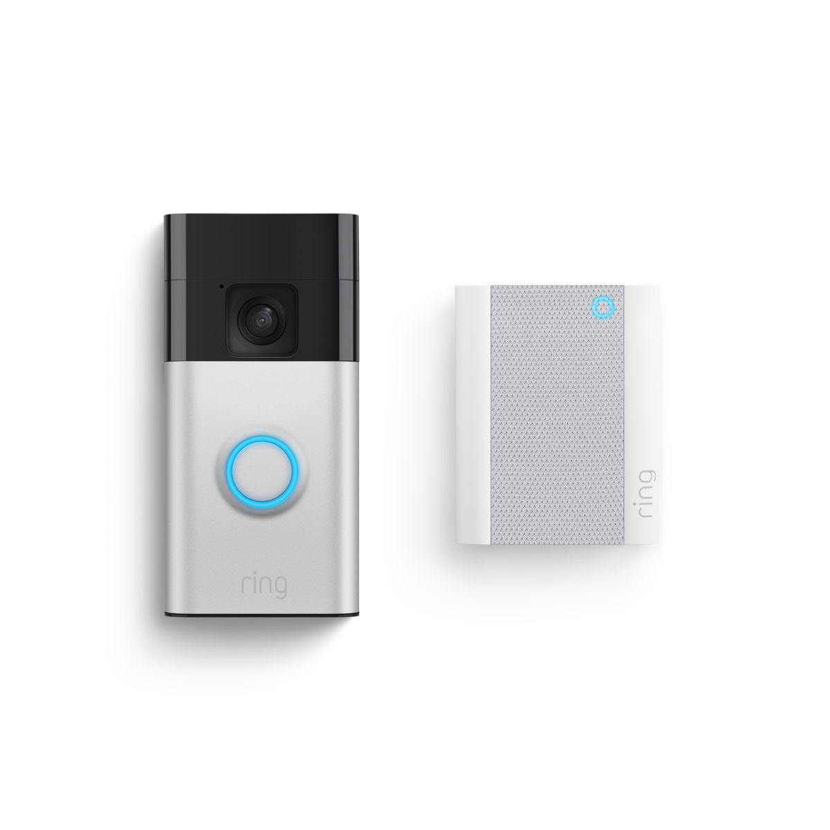 Ring Satin Nickel Battery Video Doorbell with Chime - 1440p HD Video - Easy DIY Installation - SuperSaverAU - view 1