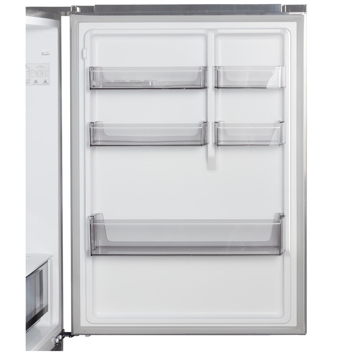 CHiQ 396L bottom mount fridge - stainless steel, inverter system, 6 star energy rating - CBM394NSS6E