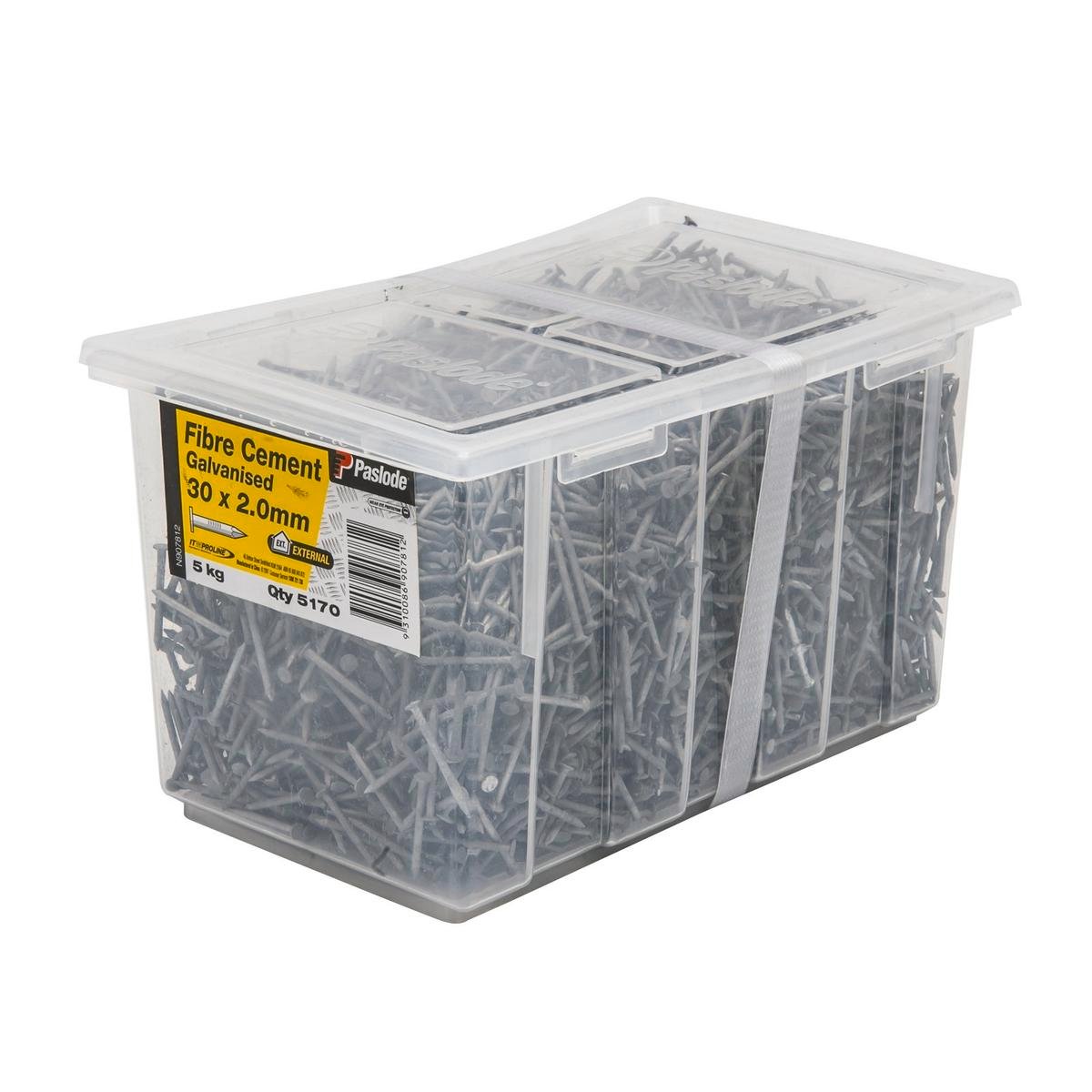 Paslode 30 x 2.0mm Galvanised Steel Fibre Cement Nails 5kg - 5170 Pack