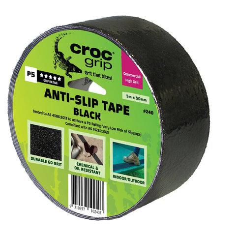 Croc Grip 5m x 50mm Black Anti-Slip Tape