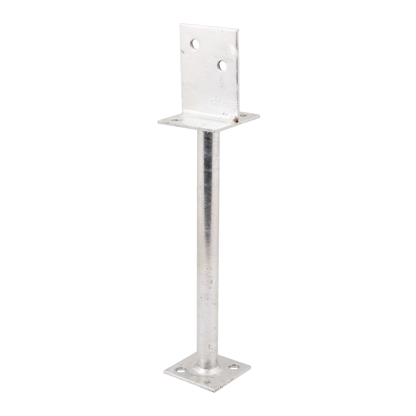 Pryda M10 300mm Centre Fix Half Stirrup Post Anchor, Hot Dip Galvanised Steel