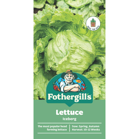 Mr Fothergill's Iceberg Lettuce Seeds Crisp Head-Forming Variety