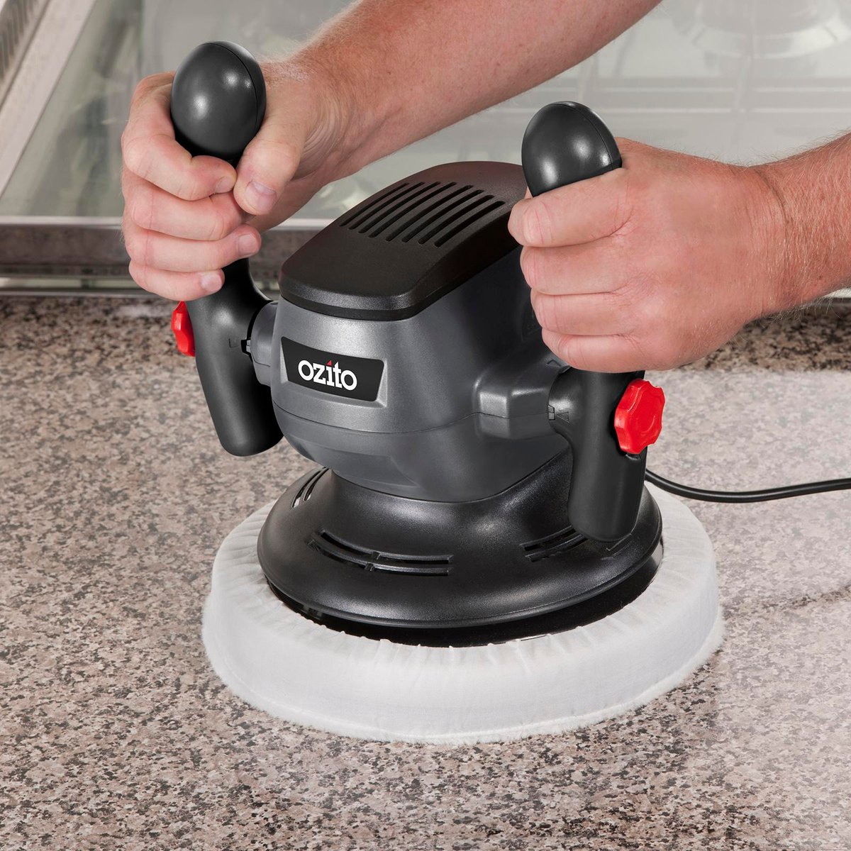 Ozito Buffer Polisher 240V 110W Plastic Metal Ergonomic Control - SuperSaverAU - view 4