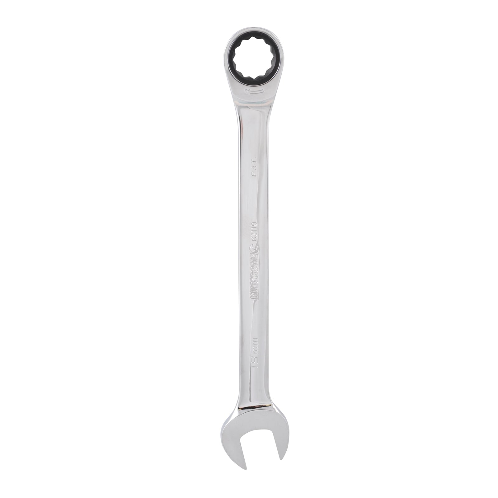 Kincrome 19mm Single Way Gear Spanner - Ratcheting Chrome Vanadium Steel, Rust Resistant