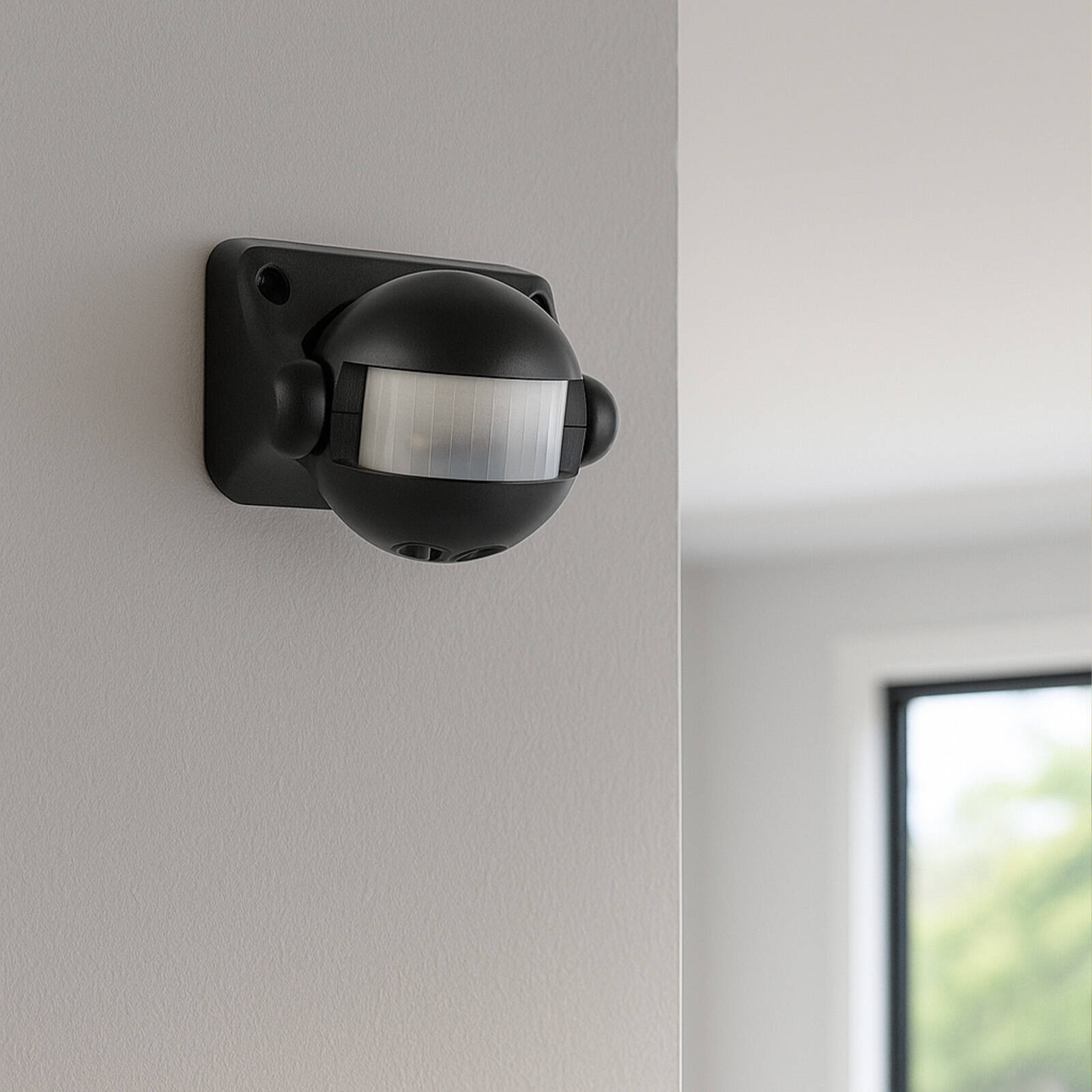 Arlec Movement Activated Security Sensor Light MAL343, 12m Detection Range, Black