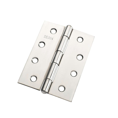 Lane Butt Hinge - Fixed Pin - 100 x 75 x 1 6mm - Polished Stainless Steel - SuperSaverAU - view 1