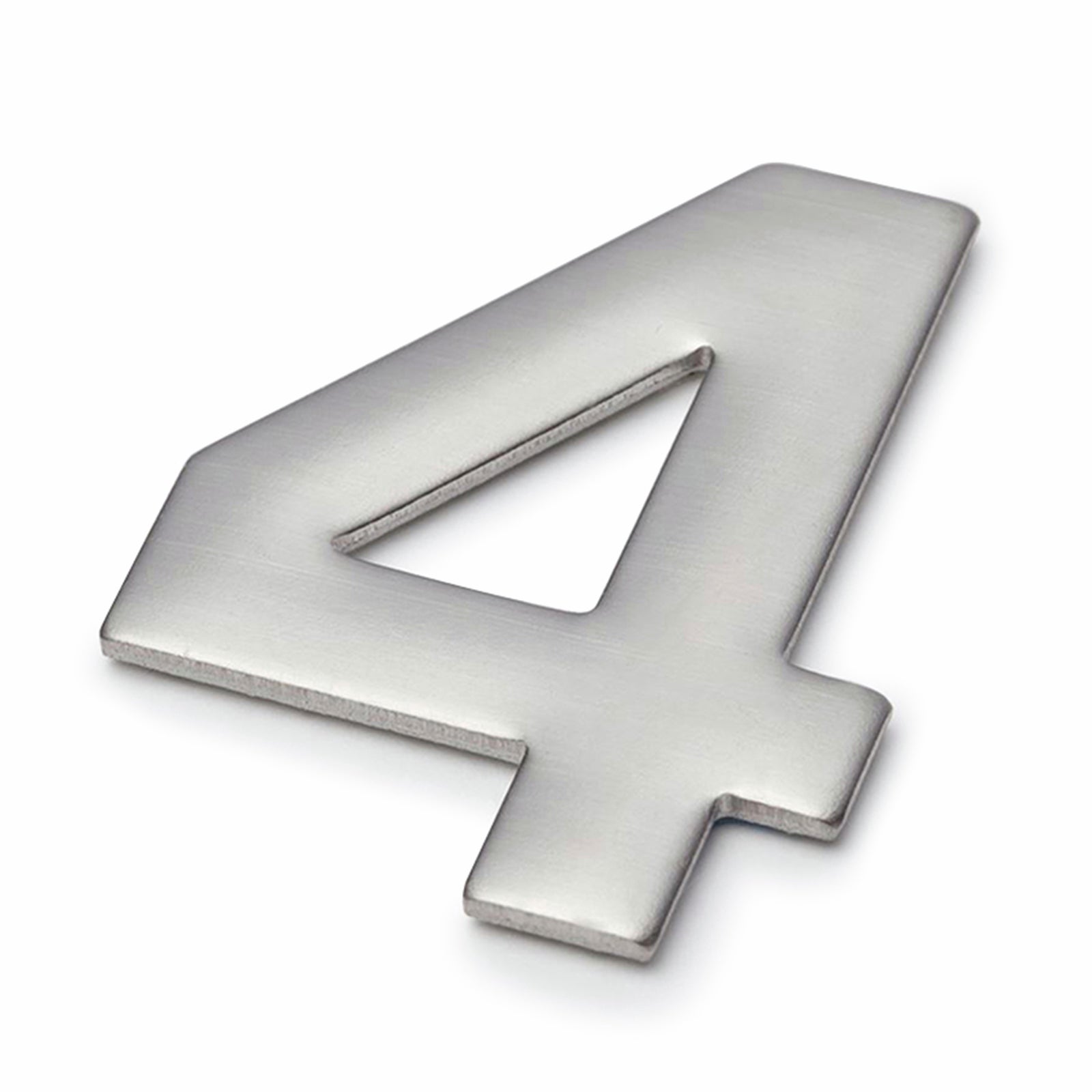 Sandleford Mode House Number 4 Brushed Stainless Steel 50mm Weatherproof