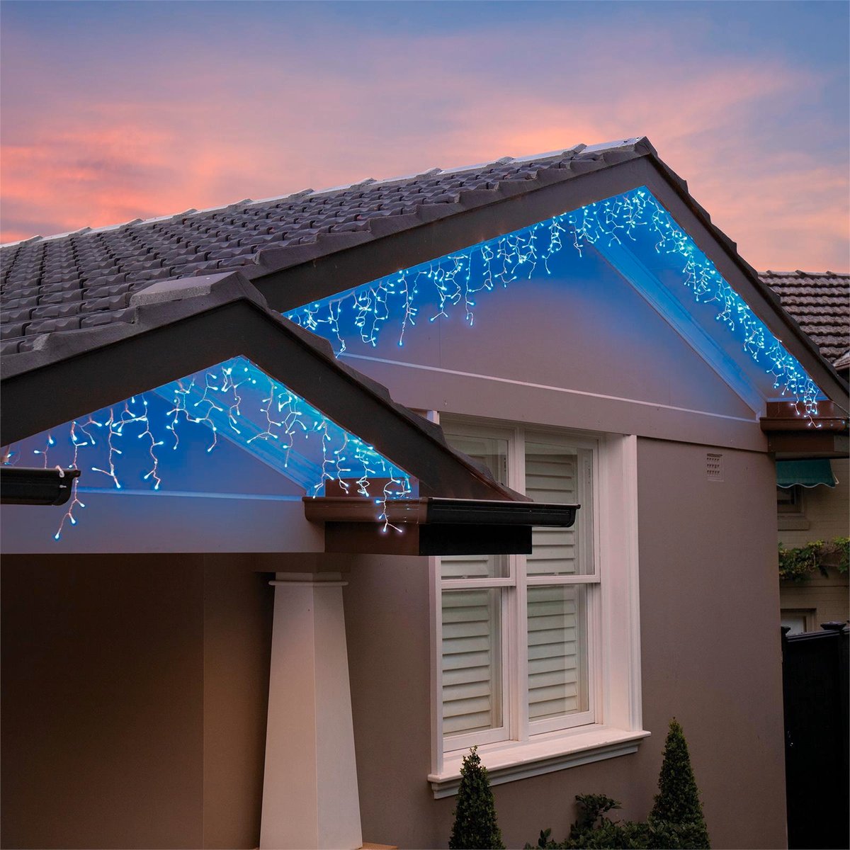 Lytworx Solar Icicle Lights - 1200 Pack - Blue - Outdoor Use - SuperSaverAU - view 2