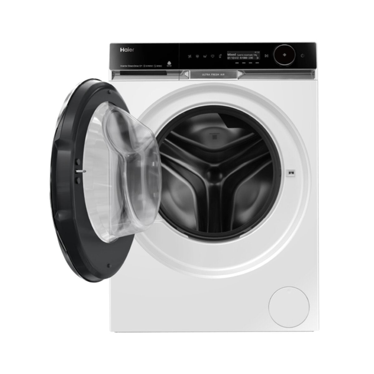 Haier 600 Series 12kg Front Loader - White, Steam Care, UV Protect, 5 Star Energy - HWF12PXW2