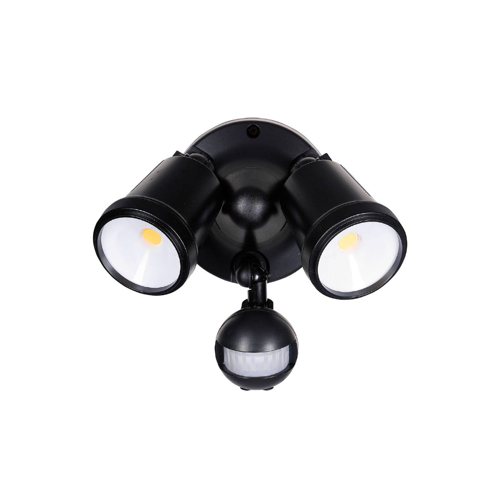 Brilliant Raptor III Black LED DIY Twin Security Light 20W Motion Sensor 22595/06