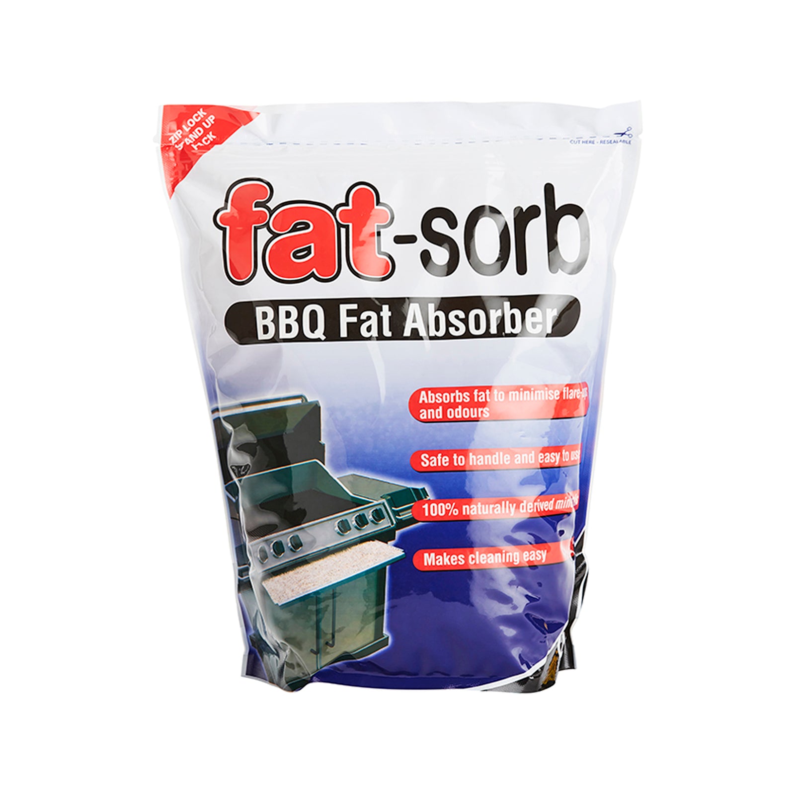 Fatsorb 2L Cleaning Agent Absorbent BBQ Drip Tray Granules