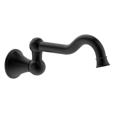 Mondella Maestro Classic Swivel Bath Spout Matte Black Lead-Free Brass WELS 5 Star