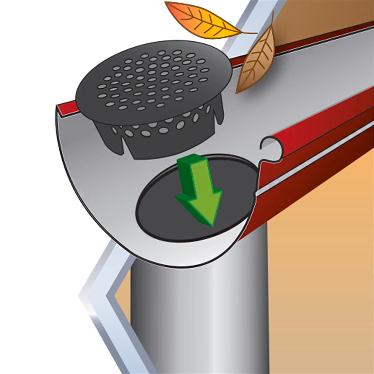 Jack 90mm Gutterguard Plastic Downpipe Cover 2 Pack
