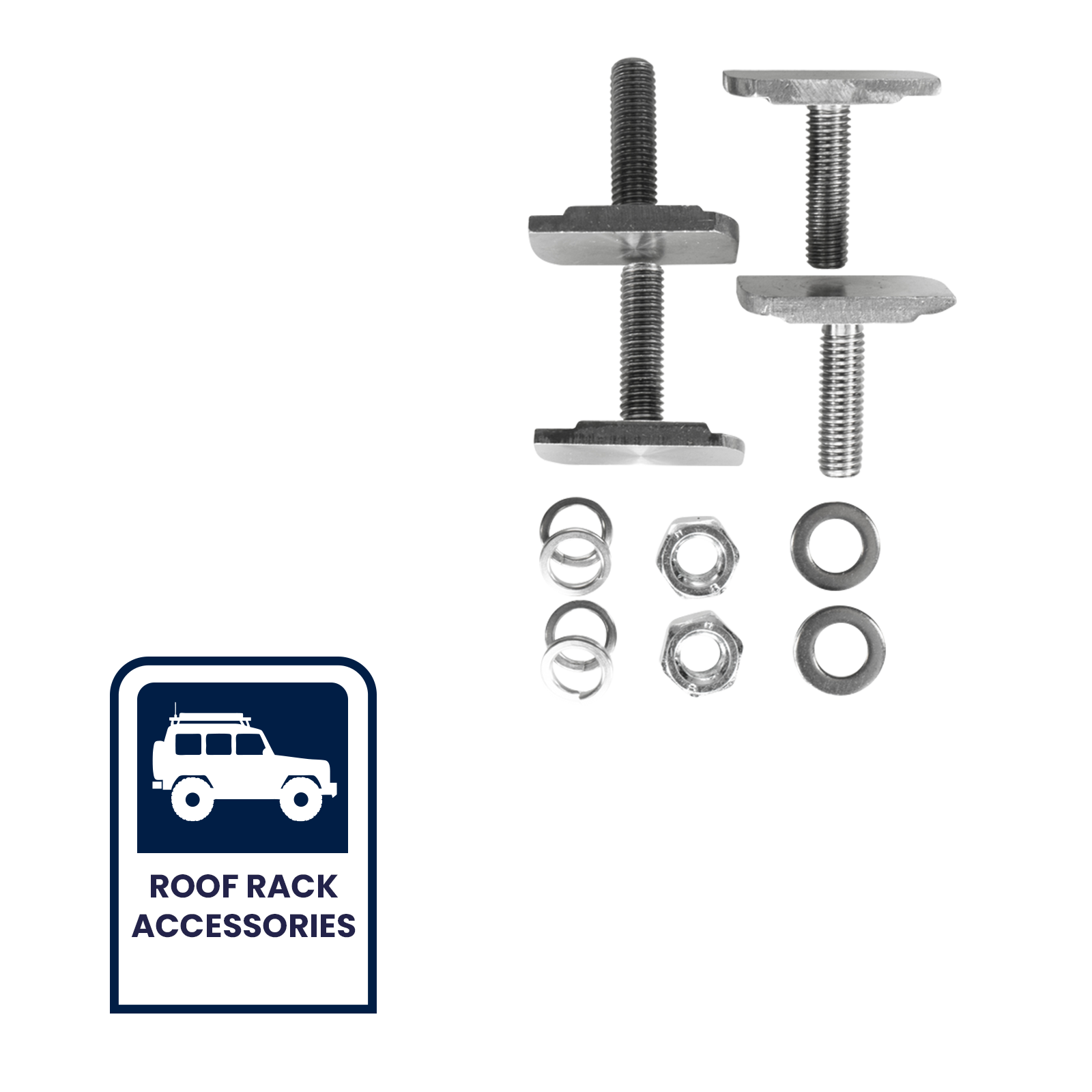 Grunt T-Slot Drop and Turn Bolt and Nut Set Universal - 4 Pack