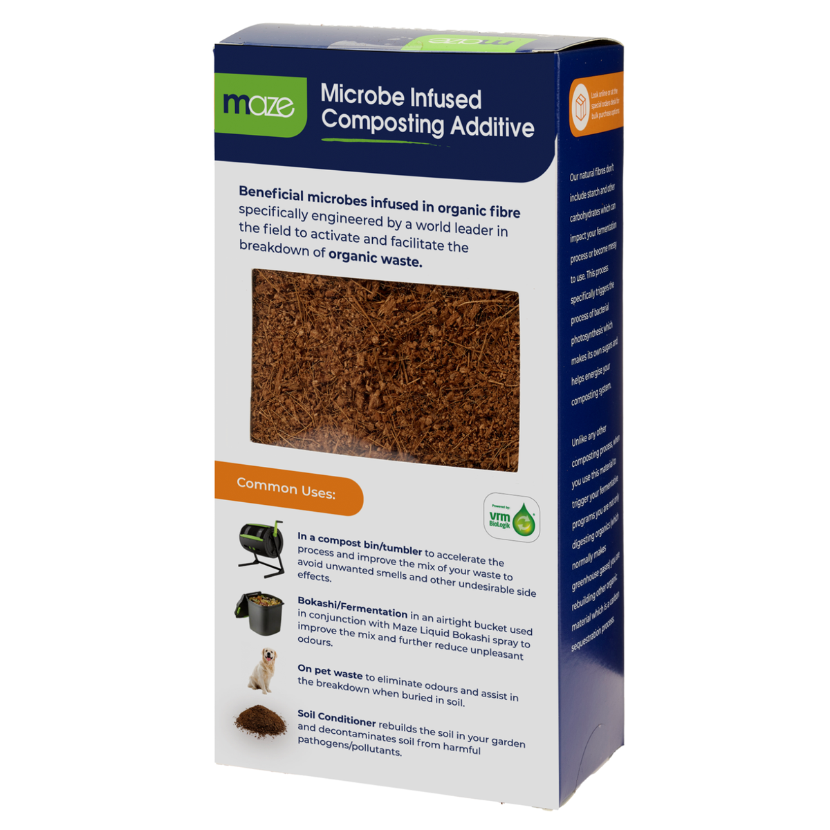 Maze 2L Microbe Infused Compost Additive, Organic Waste Accelerator & Conditioner