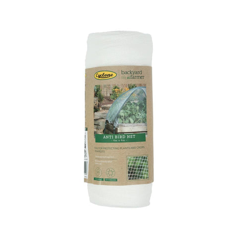 Backyard Farmer Anti Bird Net - 4 x 4m - 5mm - White - UV-Resistant - SuperSaverAU - view 1