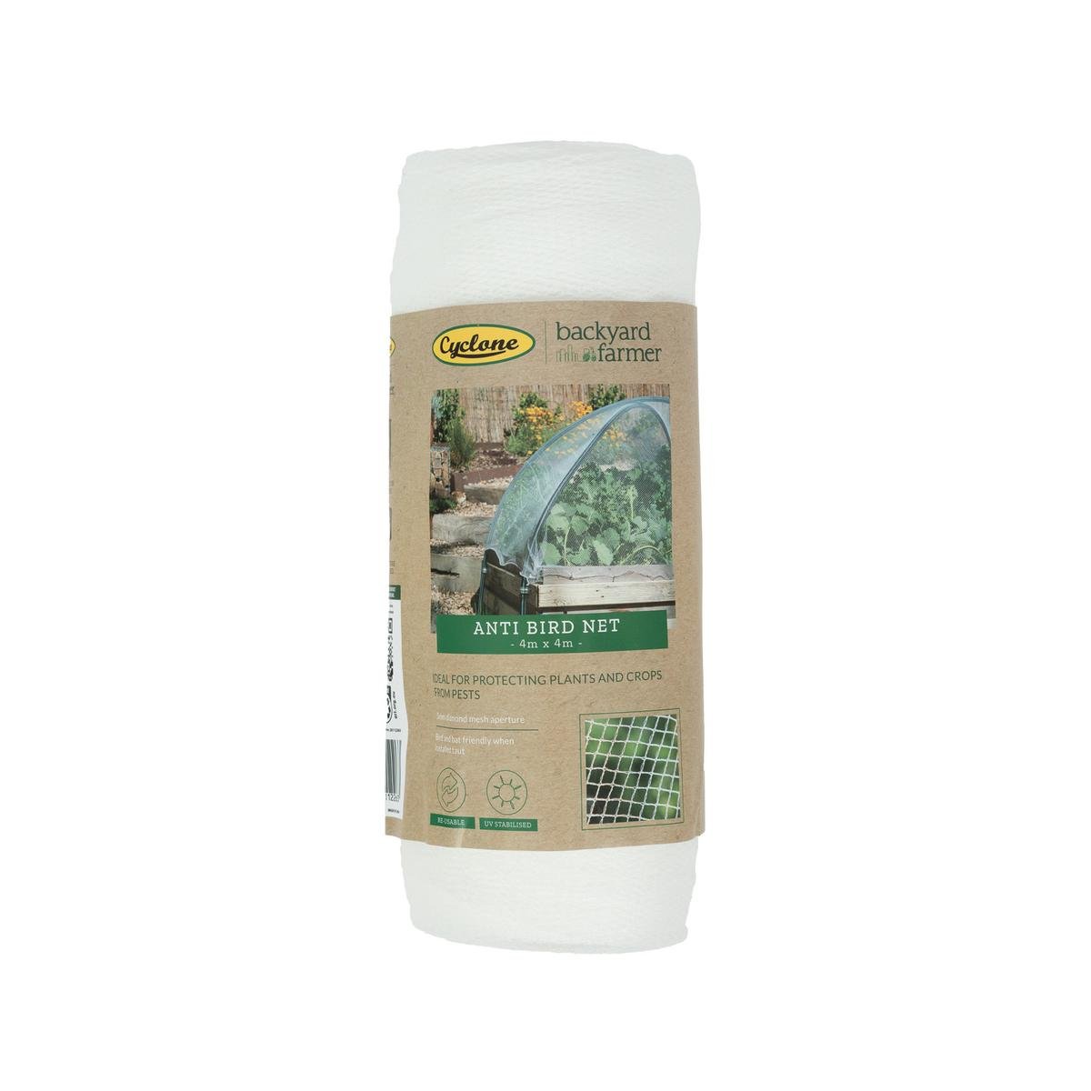 Backyard Farmer Anti Bird Net 4 x 4m, 5mm Mesh