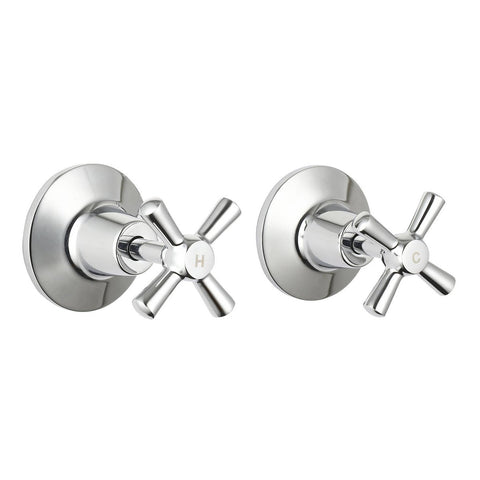 Mondella Chrome Cadenza Wall Top Assembly 1/2 Turn 245mm - Chrome - SuperSaverAU - view 1