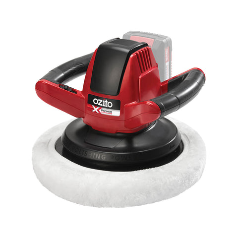 Ozito PXC 18V Cordless Buffer Polisher PXBPS-254 - Skin Only, 254mm, Random Orbit, D-Handle, 2500 RPM