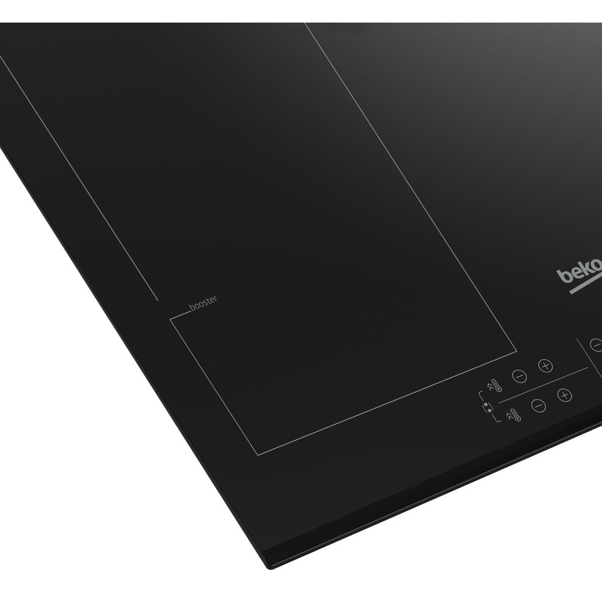 Beko 60cm Induction Cooktop - Black Ceramic Glass, IndyFlex Zone, Touch Controls, Booster - BCT600IG