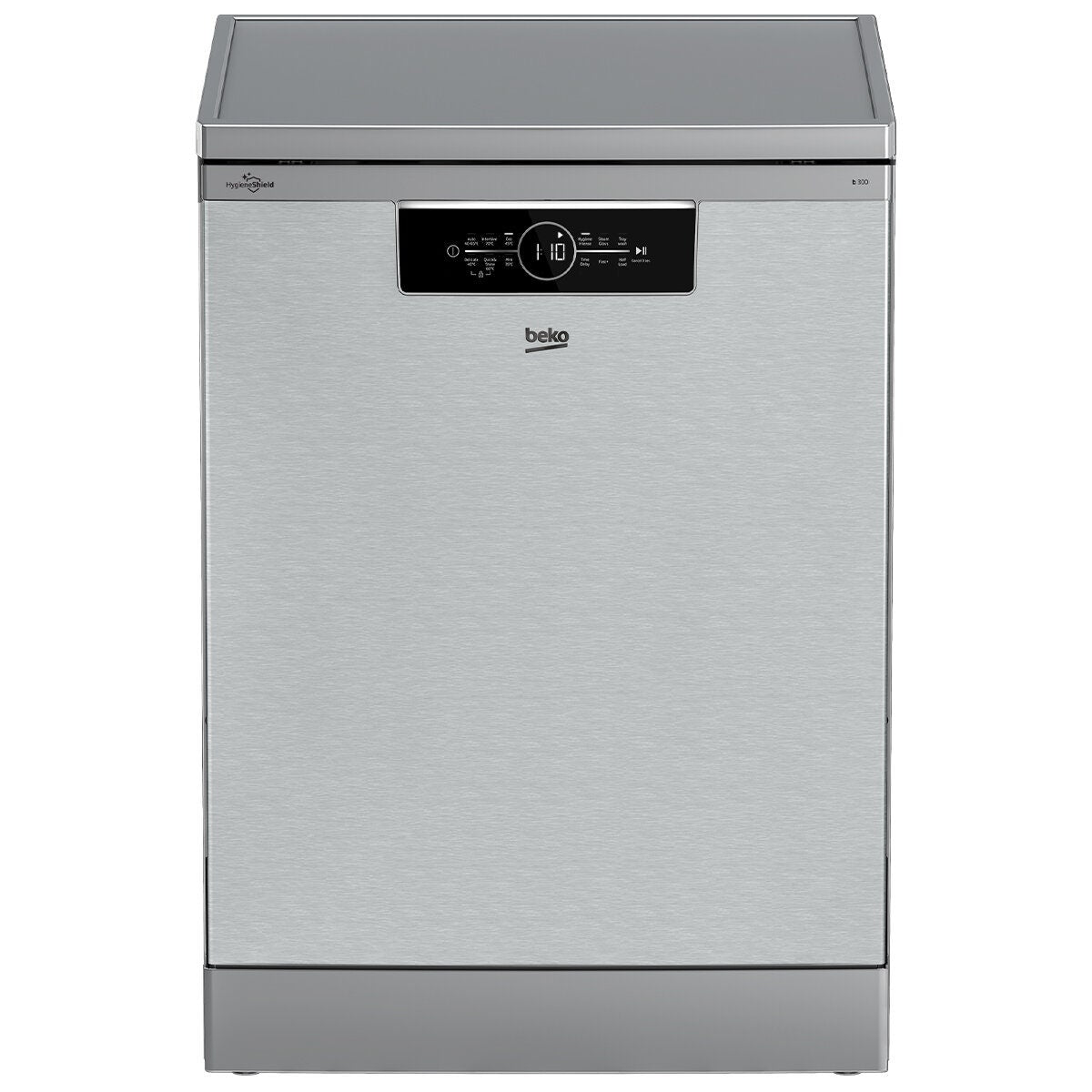 Beko 60cm Freestanding Dishwasher - 14 Place Settings, Stainless Steel, Auto Program, Steam Gloss - BDFB1430X