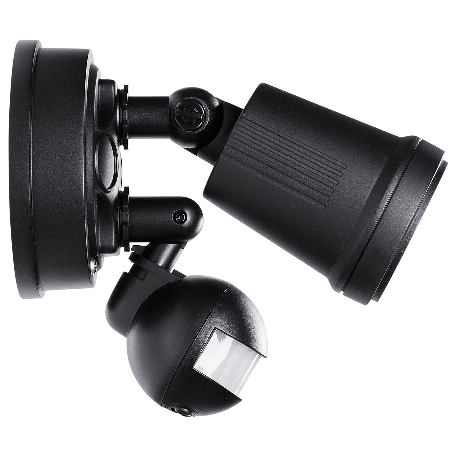 Brilliant Raptor III Black Single LED Sensor Light 10W Motion Sensor Outdoor 22599/06