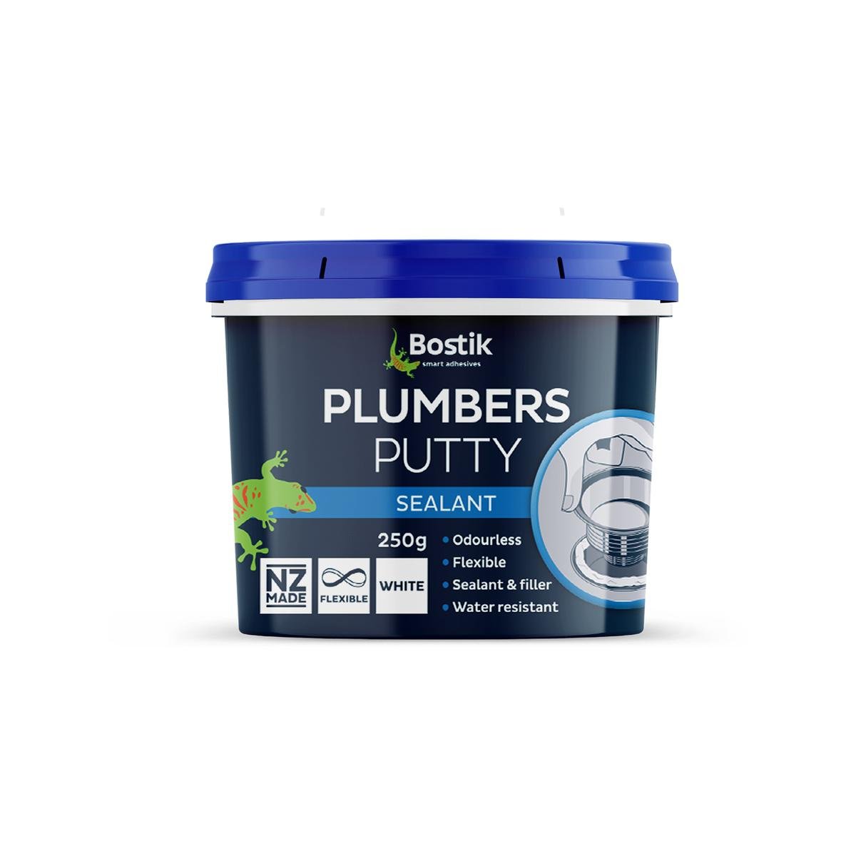 Bostik Plastic Plumbers Putty - 250g - Odourless - Flexible Seal - SuperSaverAU - view 1