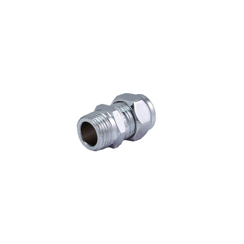 Brasshards 15C x 15MI Chrome Plated Male Compression Union LF