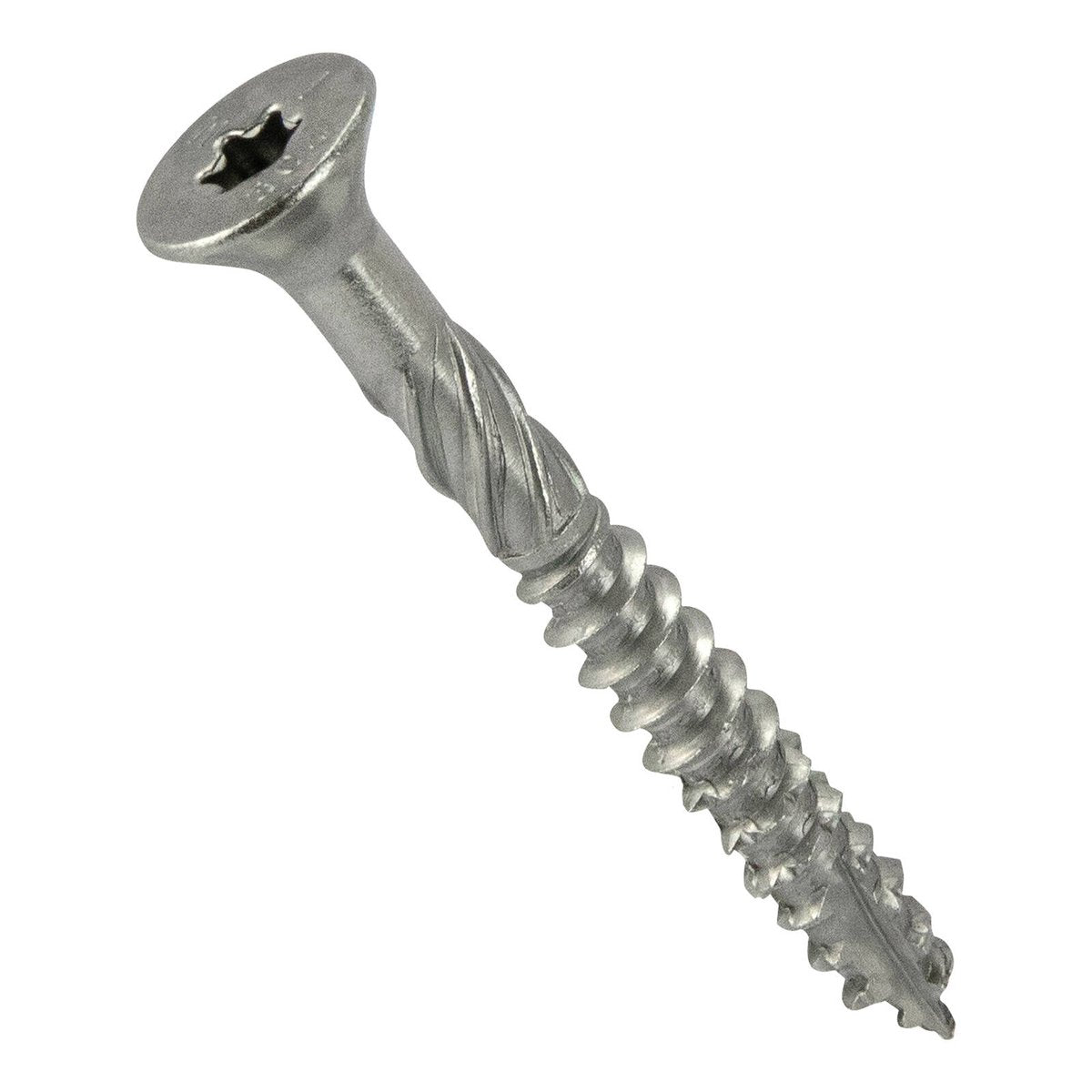 Zenith Large Head Decking Screw T25 12G x 50mm SS304 Stainless, 50 Pack