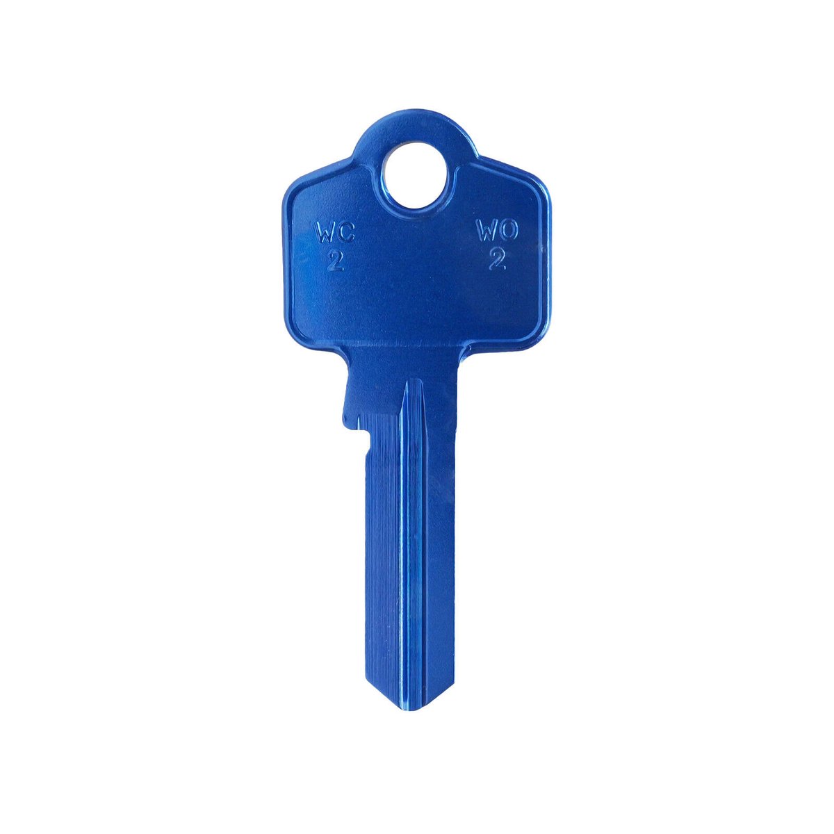 EHI WO2-WC2 Blue Blank Key 53mm Aluminium Titanium Alloy